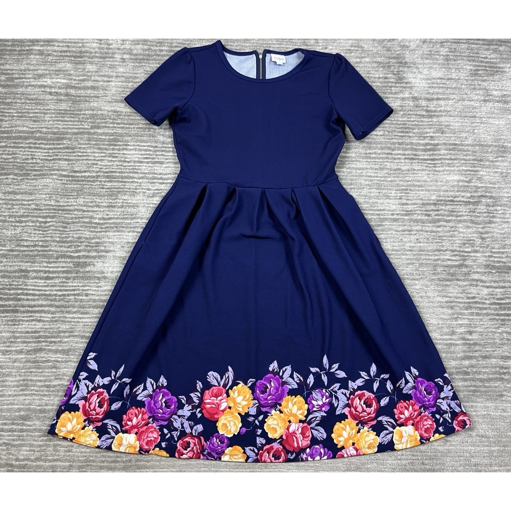 Elegant Navy Floral Dress